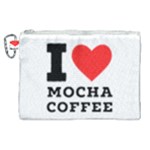 I love mocha coffee Canvas Cosmetic Bag (XL)