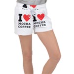 I love mocha coffee Women s Velour Lounge Shorts