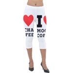 I love mocha coffee Lightweight Velour Capri Leggings 