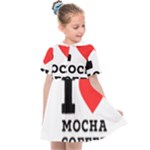 I love mocha coffee Kids  Sailor Dress