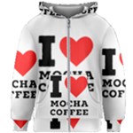 I love mocha coffee Kids  Zipper Hoodie Without Drawstring