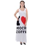 I love mocha coffee Sleeveless Velour Maxi Dress