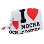 I love mocha coffee Wristlet Pouch Bag (Large)