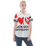 I love mocha coffee Women s Short Sleeve Pocket Shirt