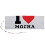 I love mocha coffee Roll Up Canvas Pencil Holder (M)