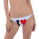 I love mocha coffee Ring Detail Bikini Bottoms