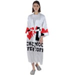 I love mocha coffee Maxi Satin Kimono