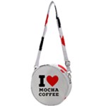 I love mocha coffee Crossbody Circle Bag