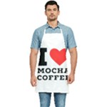 I love mocha coffee Kitchen Apron