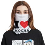 I love mocha coffee Face Covering Bandana (Two Sides)