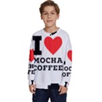 I love mocha coffee Kids  Long Sleeve Jersey