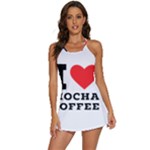 I love mocha coffee 2-in-1 Flare Activity Dress