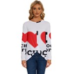 I love mocha coffee Long Sleeve Crew Neck Pullover Top