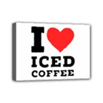 I love iced coffee Mini Canvas 7  x 5  (Stretched)