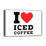 I love iced coffee Deluxe Canvas 18  x 12  (Stretched)