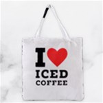 I love iced coffee Grocery Tote Bag