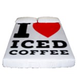 I love iced coffee Fitted Sheet (Queen Size)