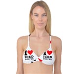 I love iced coffee Reversible Tri Bikini Top