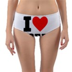 I love iced coffee Reversible Mid-Waist Bikini Bottoms