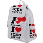 I love iced coffee Top Flap Backpack