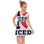 I love iced coffee Kids  Cap Sleeve Dress