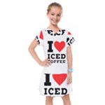 I love iced coffee Kids  Drop Waist Dress