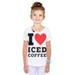 I love iced coffee Kids  One Piece Tee