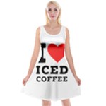 I love iced coffee Reversible Velvet Sleeveless Dress