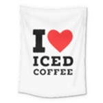 I love iced coffee Medium Tapestry