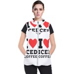 I love iced coffee Women s Puffer Vest