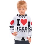 I love iced coffee Kids  Hooded Pullover