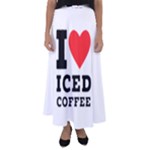 I love iced coffee Flared Maxi Skirt