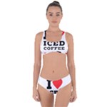 I love iced coffee Criss Cross Bikini Set