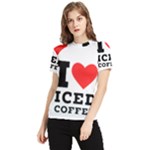 I love iced coffee Women s Short Sleeve Rash Guard