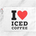 I love iced coffee Canvas Cosmetic Bag (XXXL)