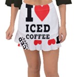 I love iced coffee Fishtail Mini Chiffon Skirt