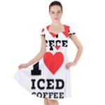 I love iced coffee Cap Sleeve Midi Dress