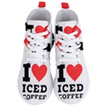 I love iced coffee Women s Lightweight High Top Sneakers