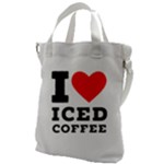 I love iced coffee Canvas Messenger Bag