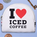 I love iced coffee Horseshoe Style Canvas Pouch