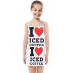 I love iced coffee Kids  Summer Sun Dress