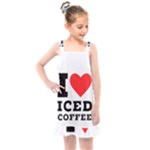 I love iced coffee Kids  Overall Dress