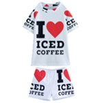 I love iced coffee Kids  Swim Tee and Shorts Set