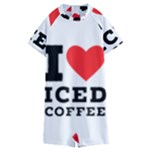 I love iced coffee Kids  Boyleg Half Suit Swimwear