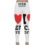 I love iced coffee Lightweight Velour Classic Yoga Leggings