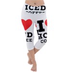 I love iced coffee Lightweight Velour Capri Yoga Leggings