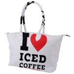 I love iced coffee Canvas Shoulder Bag