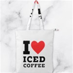 I love iced coffee Double Zip Up Tote Bag