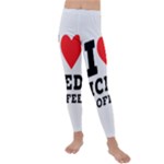 I love iced coffee Kids  Lightweight Velour Leggings