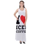 I love iced coffee Sleeveless Velour Maxi Dress